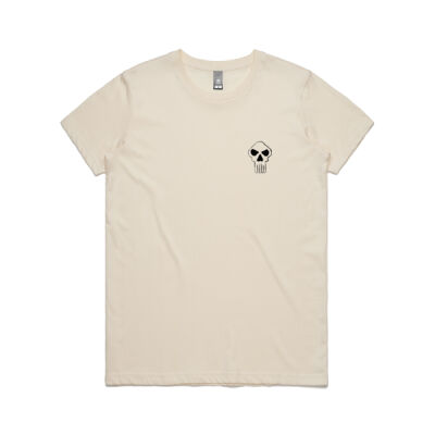 Incognito Skull Face Womens Maple AS Colour Crew Neck Tee Thumbnail