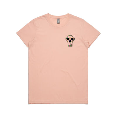 Incognito DOTD Skull Face Womens Maple AS Colour Crew Neck Tee Thumbnail