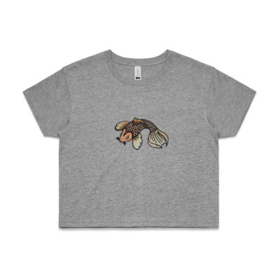 Koi Fish Womens AS Colour CROP TEE – 4062 Thumbnail