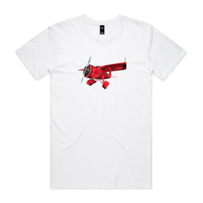 CT Red Plane Mens T-Shirt Thumbnail