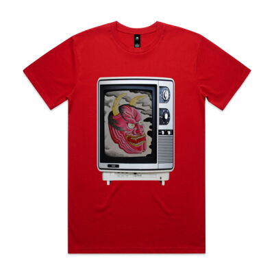 Statement Oni TV design Mens AS Staple T-Shirt Thumbnail
