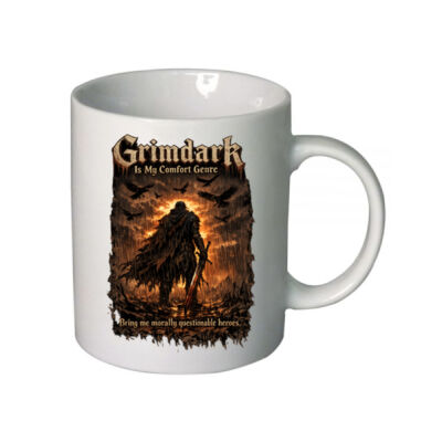 'Grimdark is my Comfort Genre' Mug - Ash & Iron Collection Thumbnail
