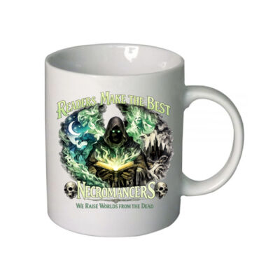 Necromancer White Ceramic Mug Design Thumbnail