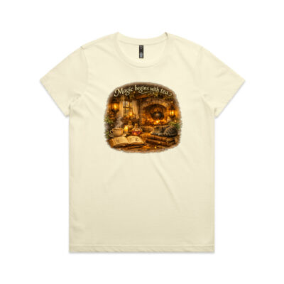 Magic Begins with Tea T-Shirt - Cosy Cottage Collection Thumbnail