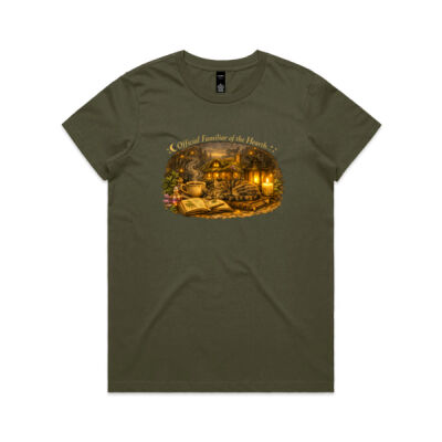 Official Familiar of the Hearth T-Shirt - Cosy Cottage Collection Thumbnail
