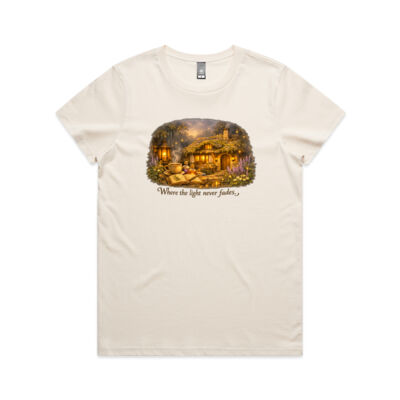 Where the Light Never Fades T-Shirt - Cosy Cottage Collection Thumbnail