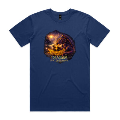 Dragons Don't Do Mornings T-Shirt 2 - Enchanted Realms Collection Thumbnail