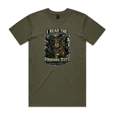 I Read the Forbidden Texts T-Shirt - Eldritch Hour Collection Thumbnail