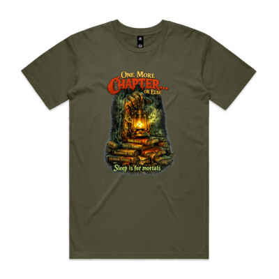 One More Chapter… or Else T-Shirt - Eldritch Hour Collection Thumbnail