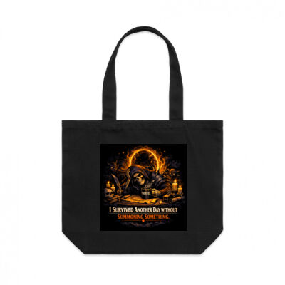 I Survived Another Day Shoulder Tote Bag Thumbnail