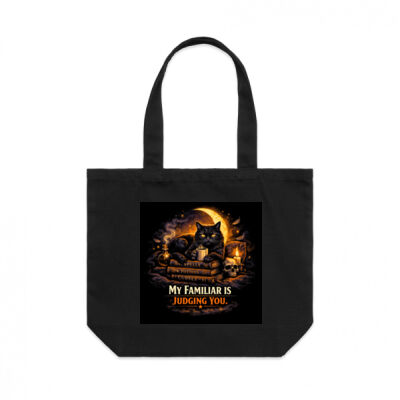 My Familiar Is Judging You Shoulder Tote Bag Thumbnail