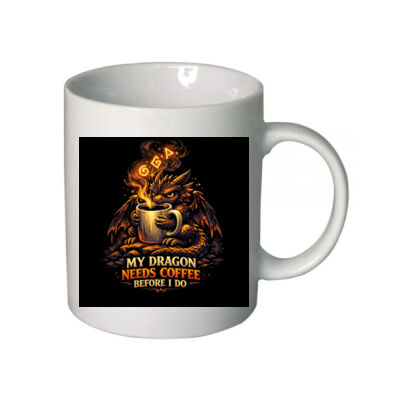 My Dragon Needs Coffee Before I Do Ceramic Mug Thumbnail