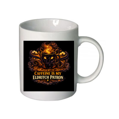 Caffeine is My Eldritch Patron Ceramic Mug Thumbnail