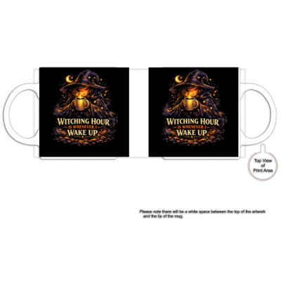 Witching Hour is Whenever I Wake Up Inner Colour ceramic mug Thumbnail
