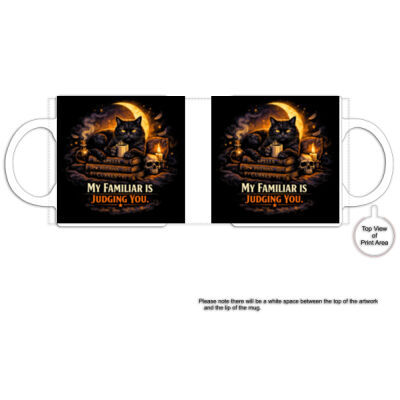 My Familiar is Judging You Inner Colour Ceramic Mug Thumbnail