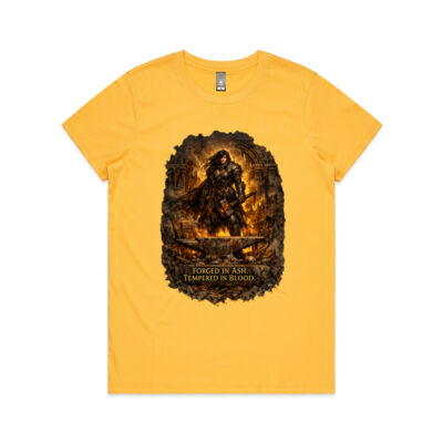Forged in Ash, Tempered in Blood T Shirt - Ash & Iron Collection Thumbnail