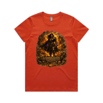 I Do Not Bow To Fear Cotton T Shirt - Ash & Iron Collection Thumbnail