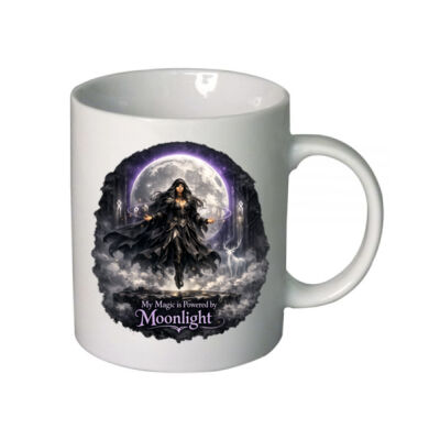 My Magic Is Powered by Moonlight Ceramic Mug - Enchanted Realms Collection Thumbnail