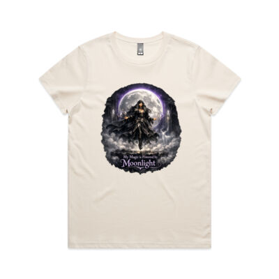 My Magic Is Powered by Moonlight Cotton T Shirt - Enchanted Realms Collection Thumbnail