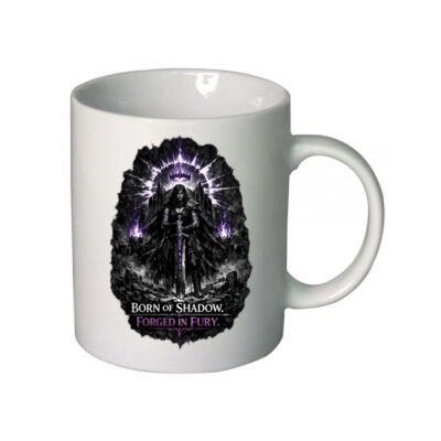 Born of Shadow Forged in Fury Ceramic mug - Midnight Sigil Collection Thumbnail