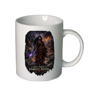 I Only Walk the Darkest Path Ceramic Mug - Eldritch Hour Collection Thumbnail