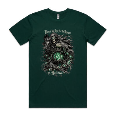 Lantern-bound Reaper – Halloween Horror T-Shirt Thumbnail