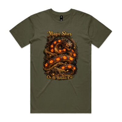 Pumpkin Serpent of the Old Woods Halloween T-Shirt  Thumbnail
