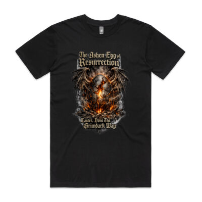 Ashen Egg of Resurrection Grimdark Easter T-Shirt Thumbnail