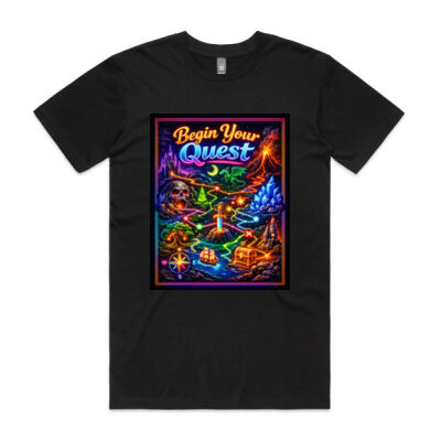 Retro Quest Map – Adventure Fantasy Tee Thumbnail