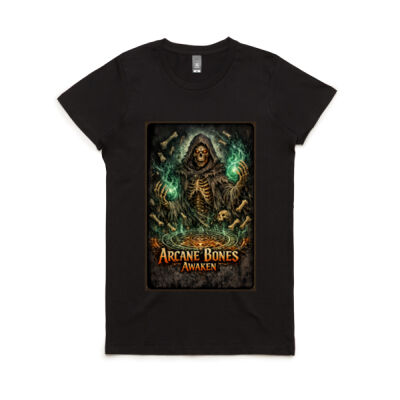 Arcane Bone Circle – Skeletal Sorcerer Dark Magic Tee Thumbnail