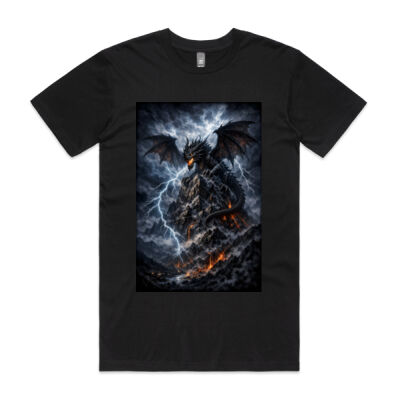 Stormpeak Dragon – Epic Fantasy T-Shirt Thumbnail