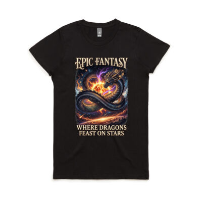 Devourer of Stars T-Shirt - Myth-Forged Collection: Pristine Style Thumbnail