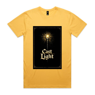 Wizard Staff Icon – Fantasy Minimal Tee Thumbnail