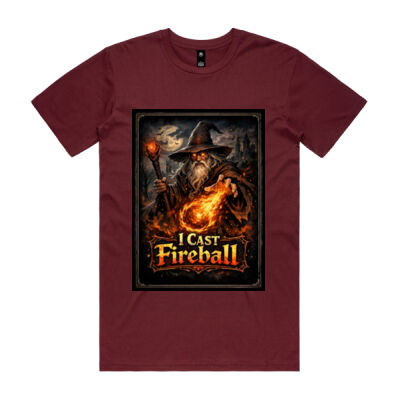I Cast Fireball – Funny Fantasy T-Shirt Thumbnail