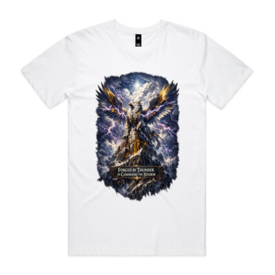 Griffin of the Storm-forge Peaks T-Shirt - Myth-Forged Collection: Rugged Style Thumbnail