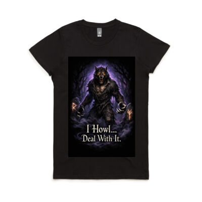“I Howl… Deal With It.” Wolfman Tee - Eldritch Hour Collection Thumbnail